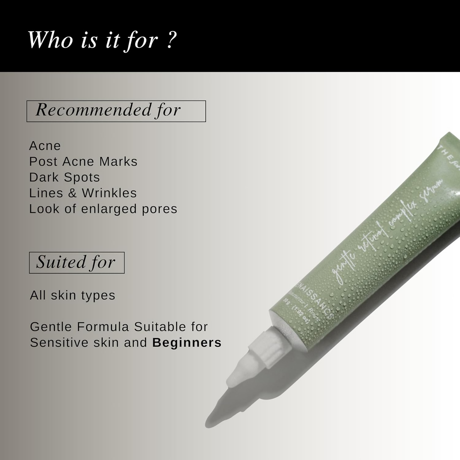 The Formularx Renaissance Gentle Retinol Complex Serum With Niacinamide & Bakuchiol | Grocsy