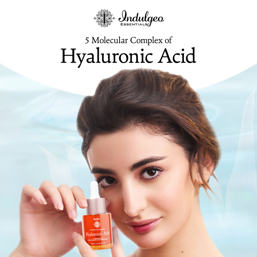Indulgeo Essentials 5 Molecular Complex Hyaluronic Acid Lightweight Face Serum | Grocsy