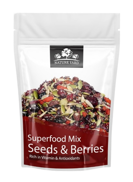 Nature Yard Superfood Mix High Protein Seeds & Berries Mix | Grocsy