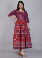 Vamika Multicolor Cotton Printed Party/Casual Wear Kurti (GAM21K) | Grocsy