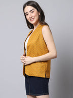 Even Apparels Multi Viscose Rayon Open Front Women's Waistcoat | Grocsy