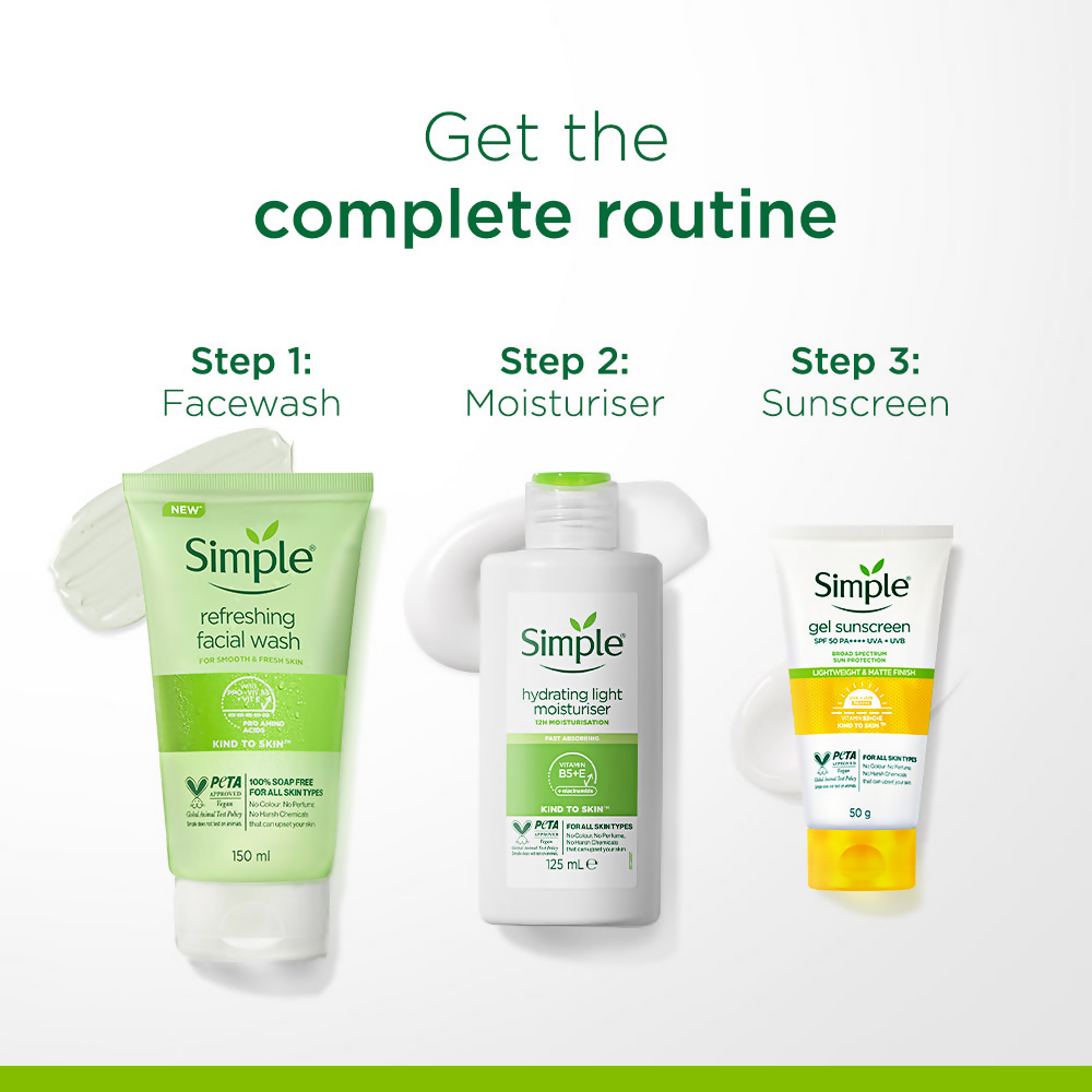 Simple Kind to Skin Gel Sunscreen SPF 50 PA++++ | Grocsy