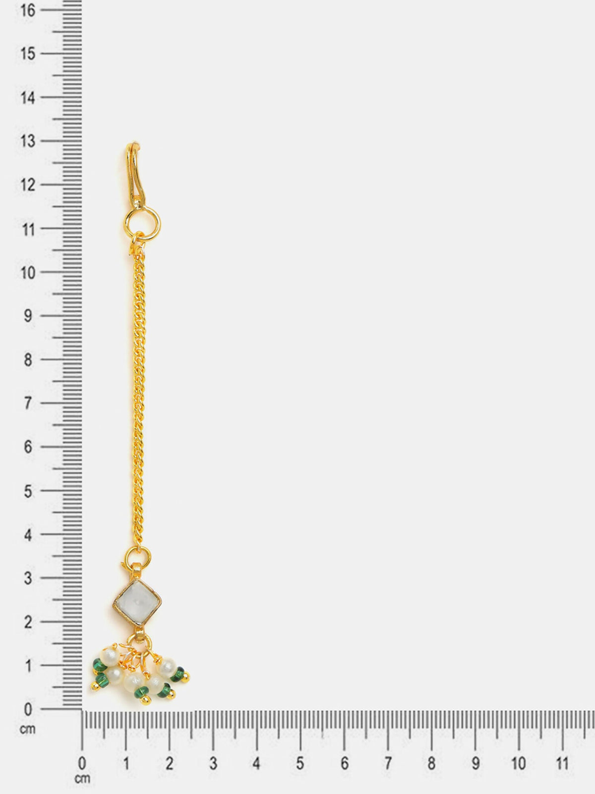 Ruby Raang Jhumka Drop Tikka | Grocsy