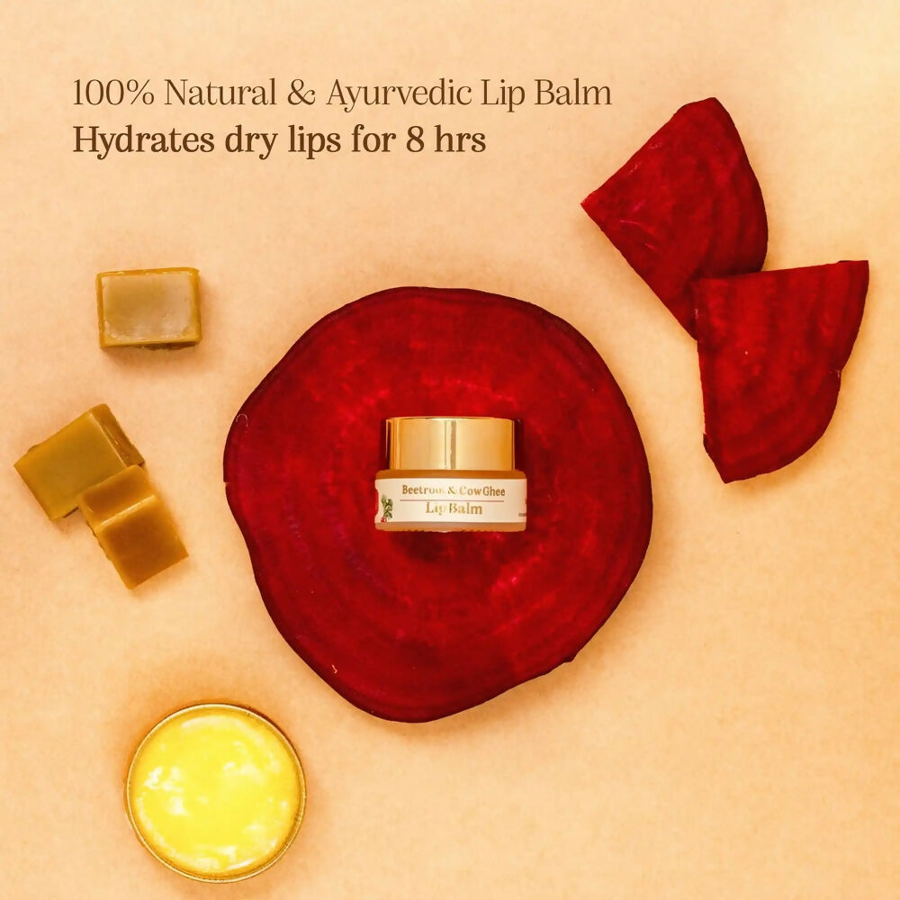 Chengavi Beetroot & Cow Ghee Lip Balm | Grocsy