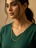 NVR Women Gold Plated Handcrafted Minimal Chain | Grocsy