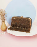 Joban Fashion Women Embellished Box Clutch - Golden | Grocsy
