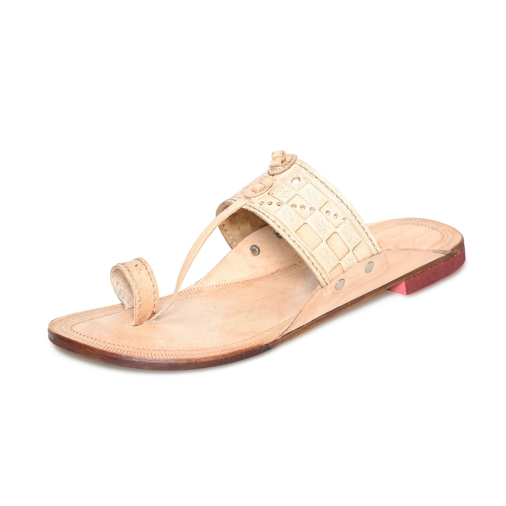 Stepsoft Men’S Leather Kolhapuri Chappals – Traditional Ethnic Footwear | Grocsy