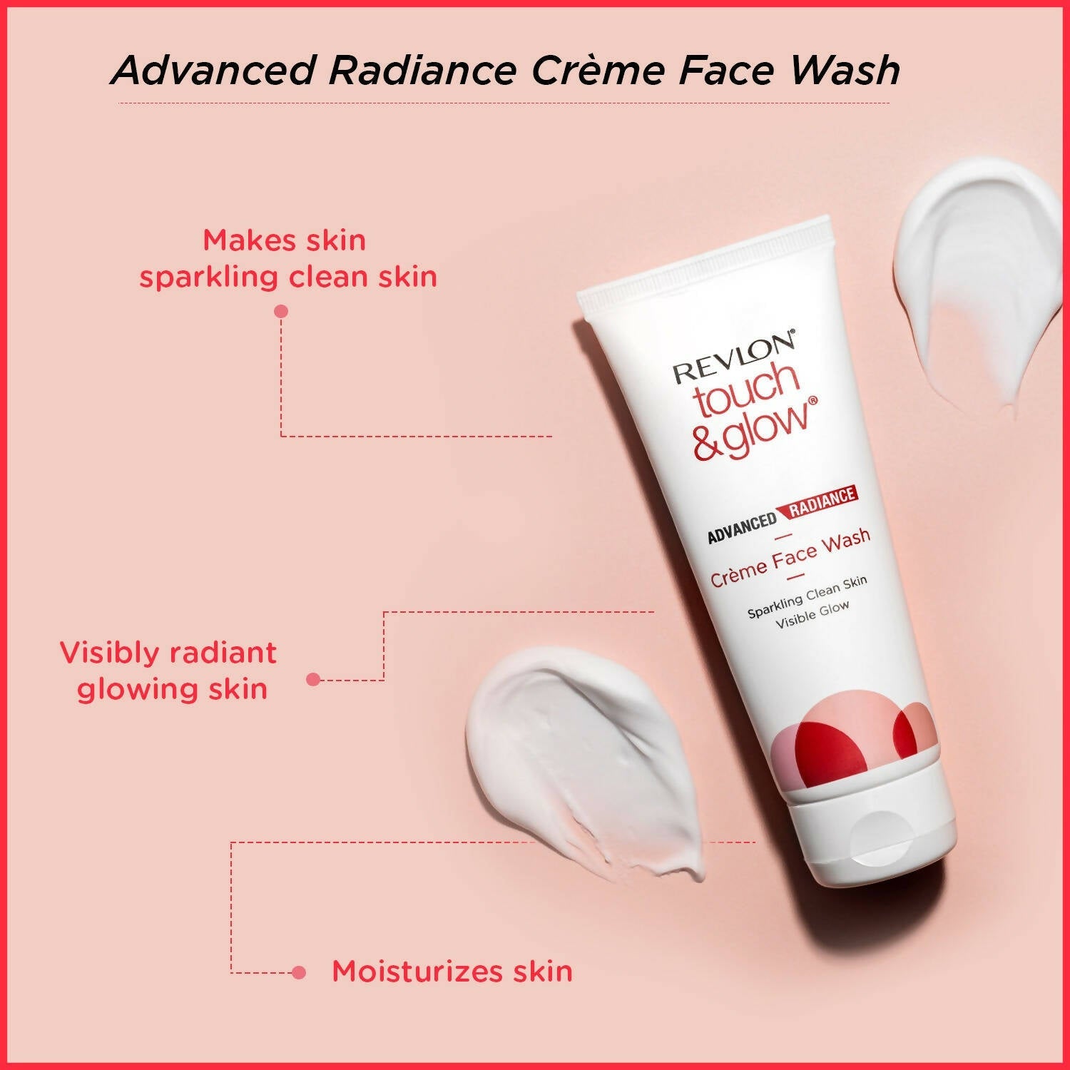 Revlon Touch & Glow Advanced Radiance Creme Face Wash | Grocsy