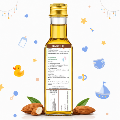 Nxtgen Ayurveda Baby Almond Oil | Grocsy