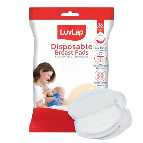 LuvLap Ultra Thin Honeycomb Nursing Breast Pads | Grocsy