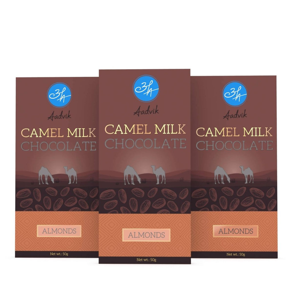 Aadvik Camel Milk Chocolates With Almonds | Grocsy