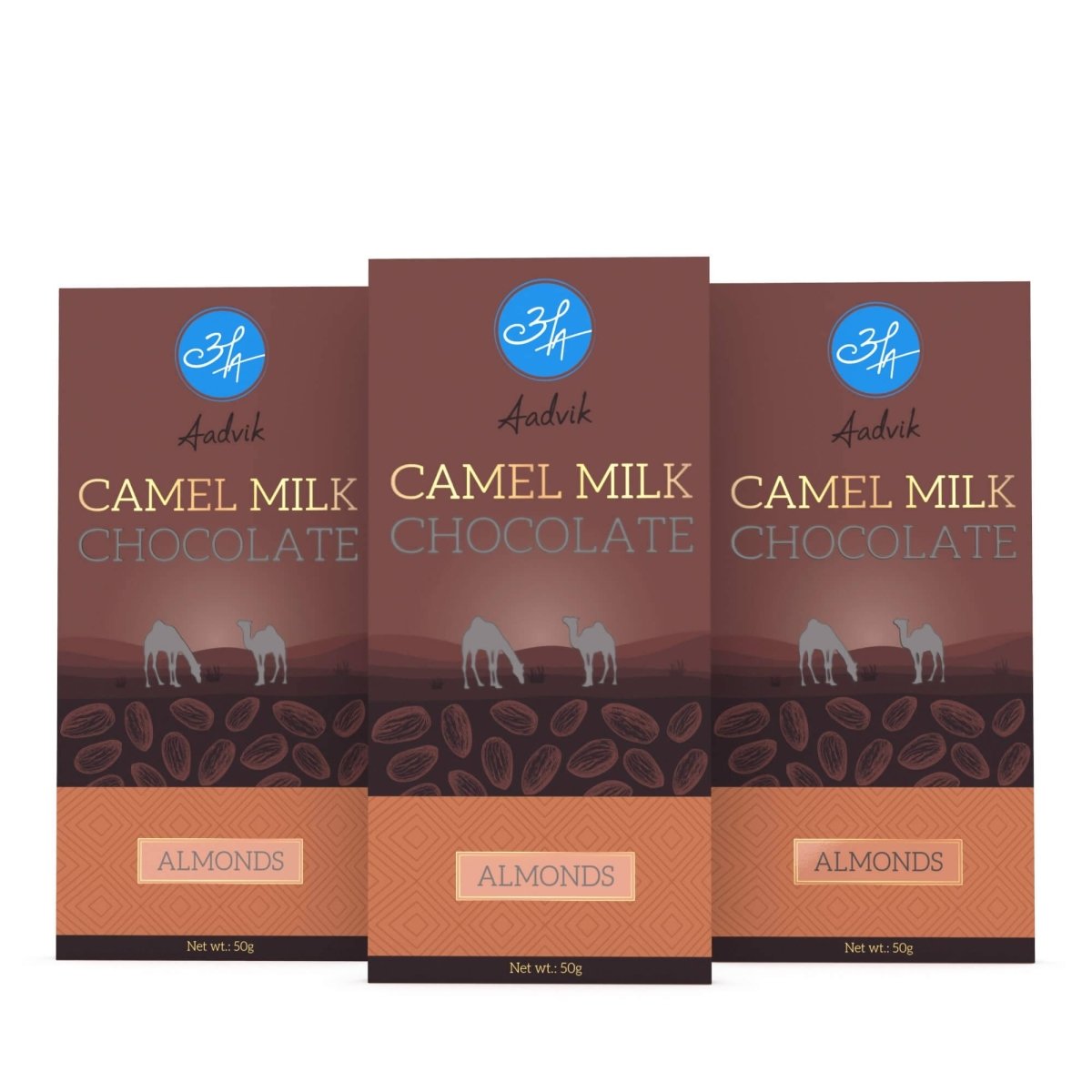 Aadvik Camel Milk Chocolates With Almonds | Grocsy