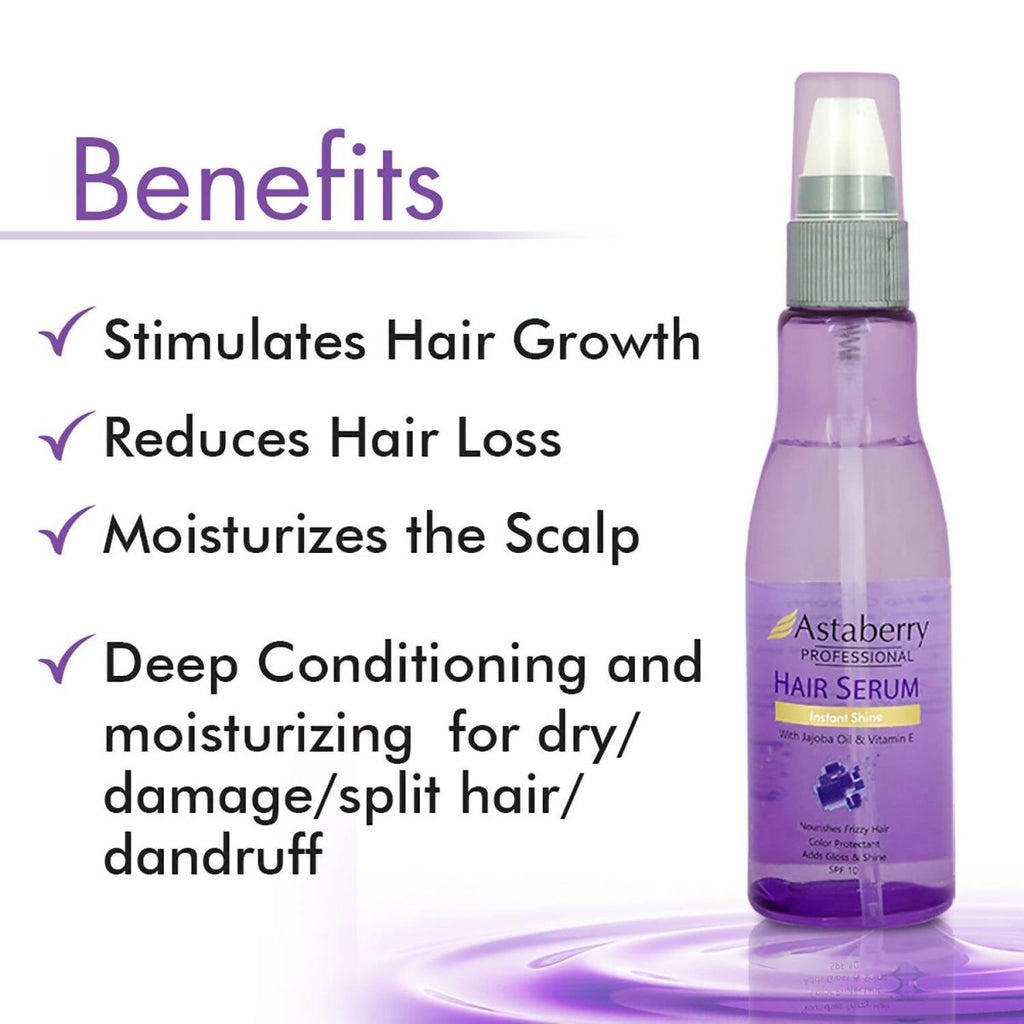 Astaberry Professional Hair Serum with Jojoba Oil & Vitamin E | Grocsy