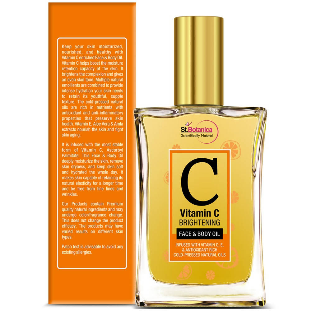 St.Botanica Vitamin C Brightening Face & Body Oil | Grocsy