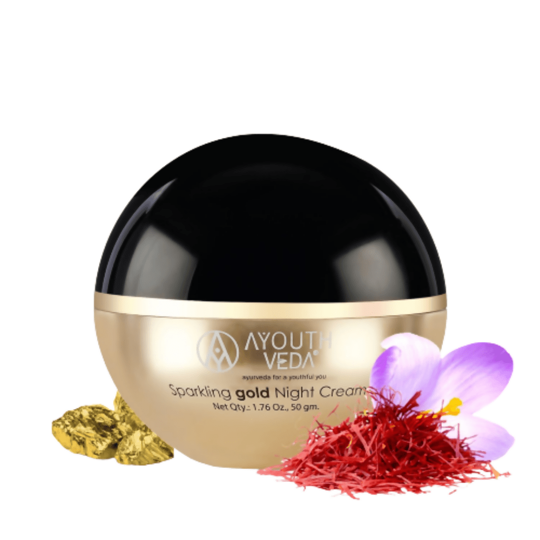 Ayouthveda Sparkling Gold Night Cream | Grocsy