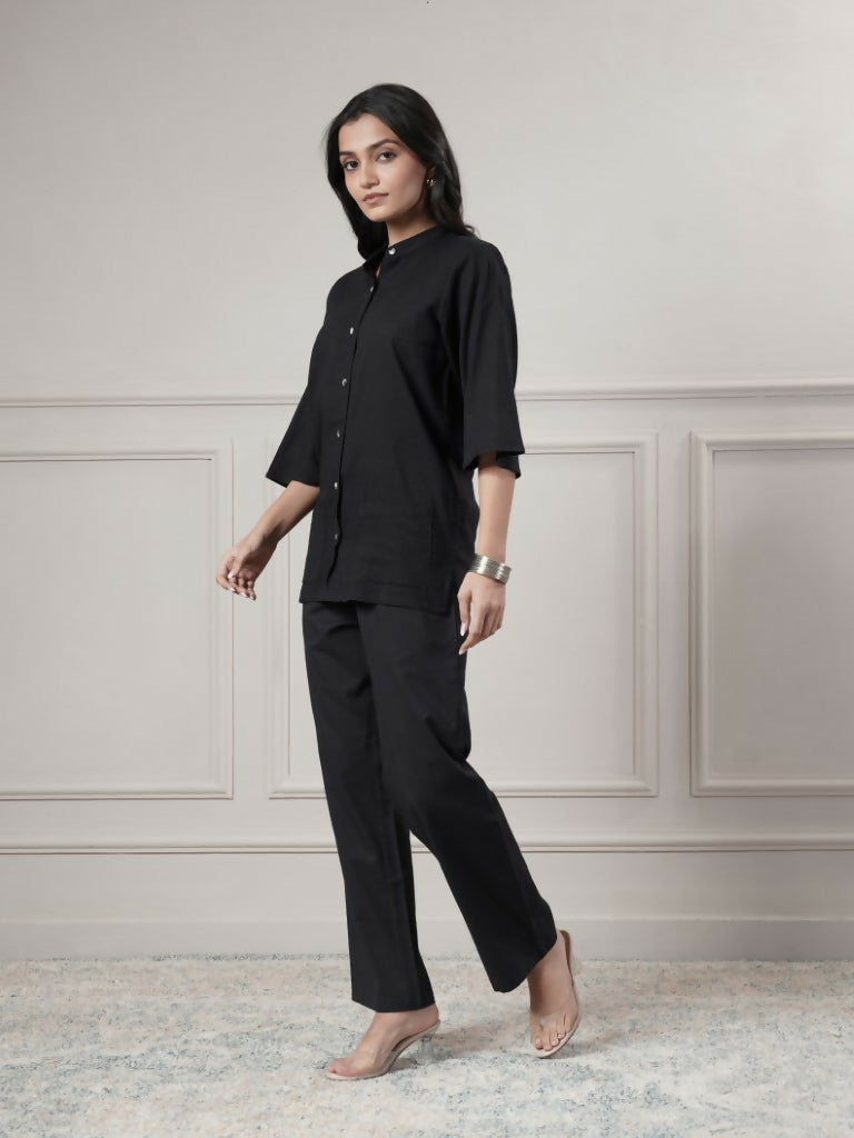 Joban Fashion Women's Black Top With Pant | Grocsy