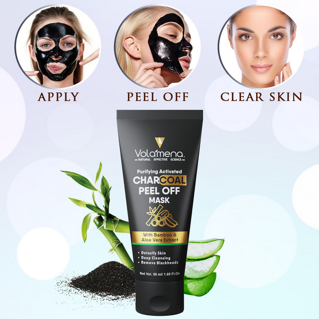 Volamena Purifying Activated Charcoal Peel Off Mask | Grocsy