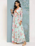 Ahalyaa Women's Traditional wear Kurta Set - Blue | Grocsy