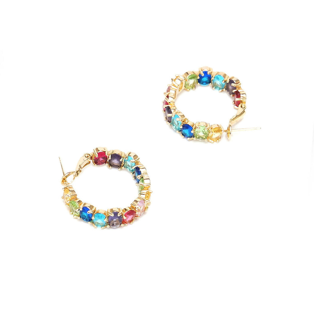 Multi Loops Gold Plated- Ruby Raang | Grocsy
