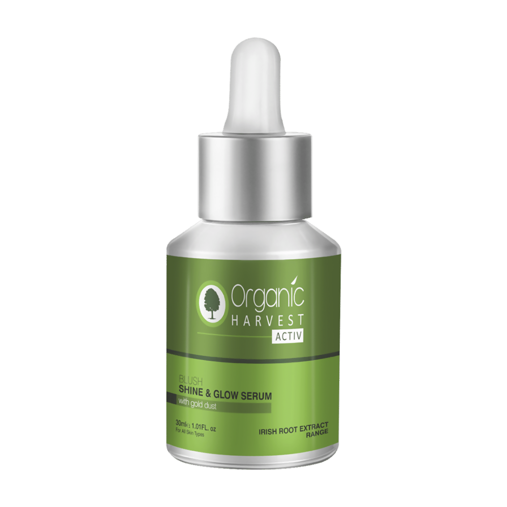 Organic Harvest Activ Blush Shine & Glow Serum With Gold Dust | Grocsy