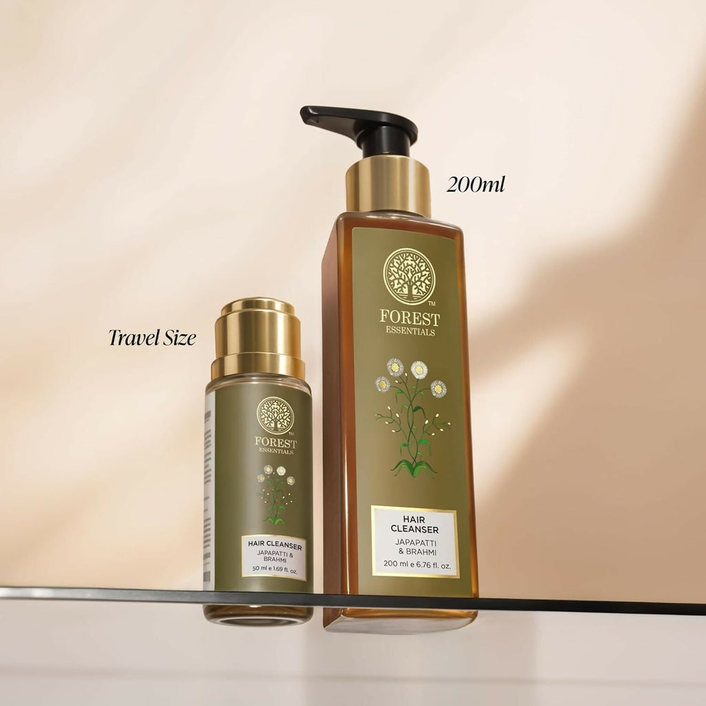 Forest Essentials Hair Shampoo Cleanser Japapatti & Brahmi | Grocsy