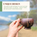 Thenga Coconut Shell Teacup - Brown | Grocsy