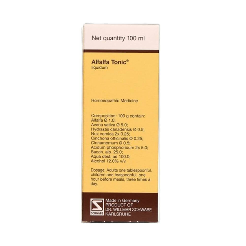 Dr. Willmar Schwabe India Schwabe Germany Alfalfa Tonic | Grocsy