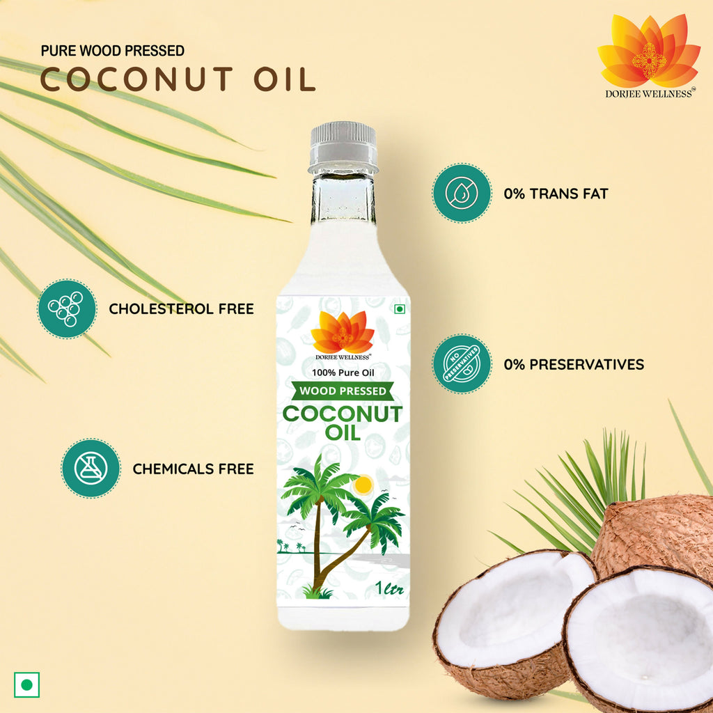 Dorjee Wellness Wood Pressed Coconut Oil | Grocsy