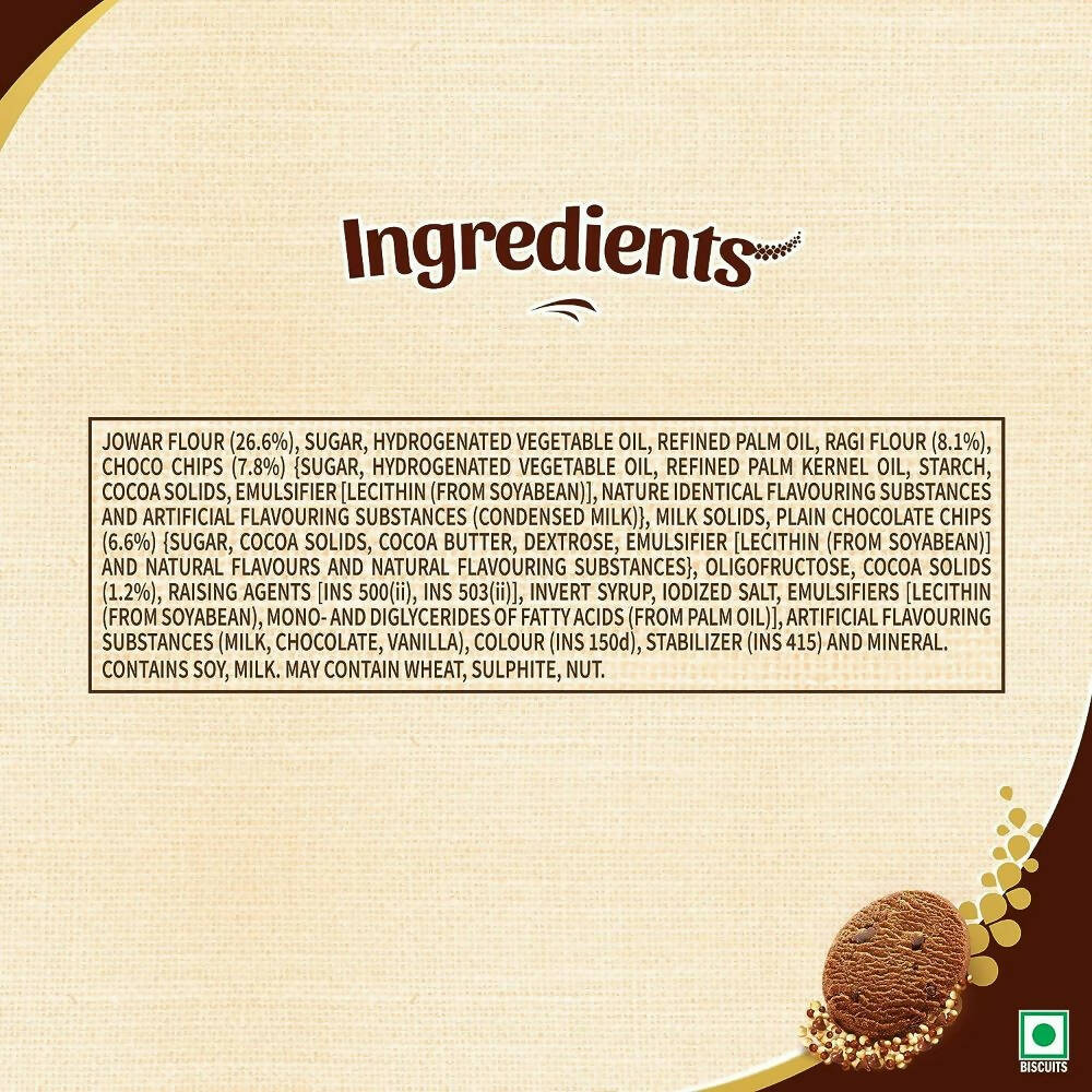 Sunfeast Farmlite Super Millets Chocochip Cookies | Grocsy