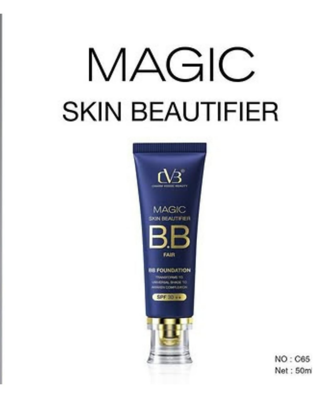 CVB C65 Magic Skin Beautifier BB Fair Cream | Grocsy