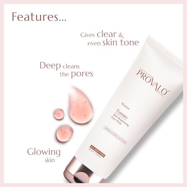 Provalo Tomato Skin Brightening Face Wash For Women | Grocsy