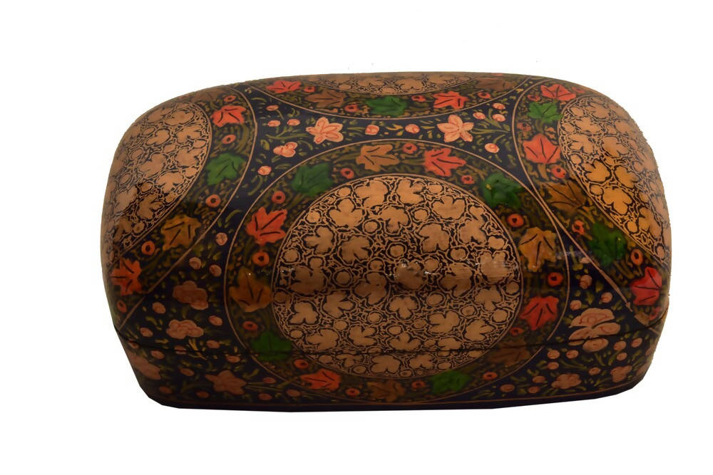 Nizalia Assorted Golden With Semi Circle Chinar Oval Box - Limited Time Offer | Grocsy
