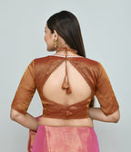 Joban Fashion Women's Rust Embroidered Stitched Blouse | Grocsy