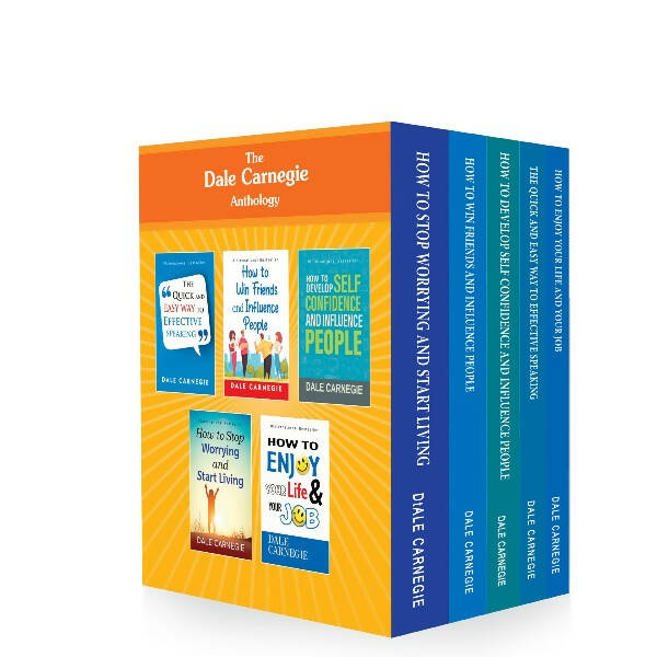The Best Books of Dale Garnegie (Set of 5) - How To Enjoy Your, Develop Self Confidence, Influence People and Many More | Grocsy