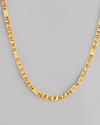 VOJ Gold-Polished Self Designed Biscuit Chain | Grocsy