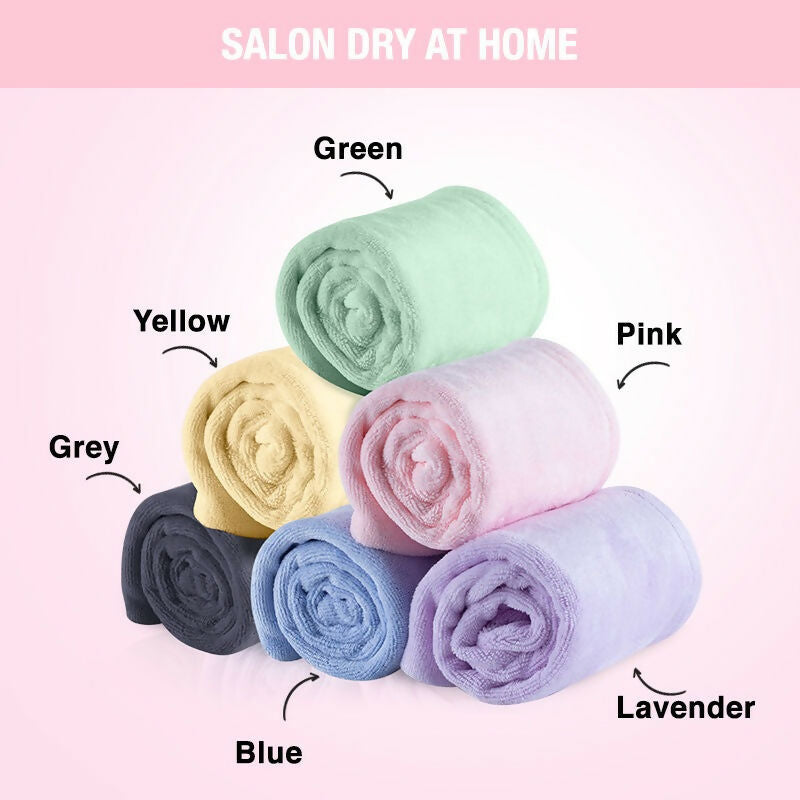 Nykaa Naturals Microfiber Hair Wrap for Frizz Free & Shiny Hair - Pink | Grocsy