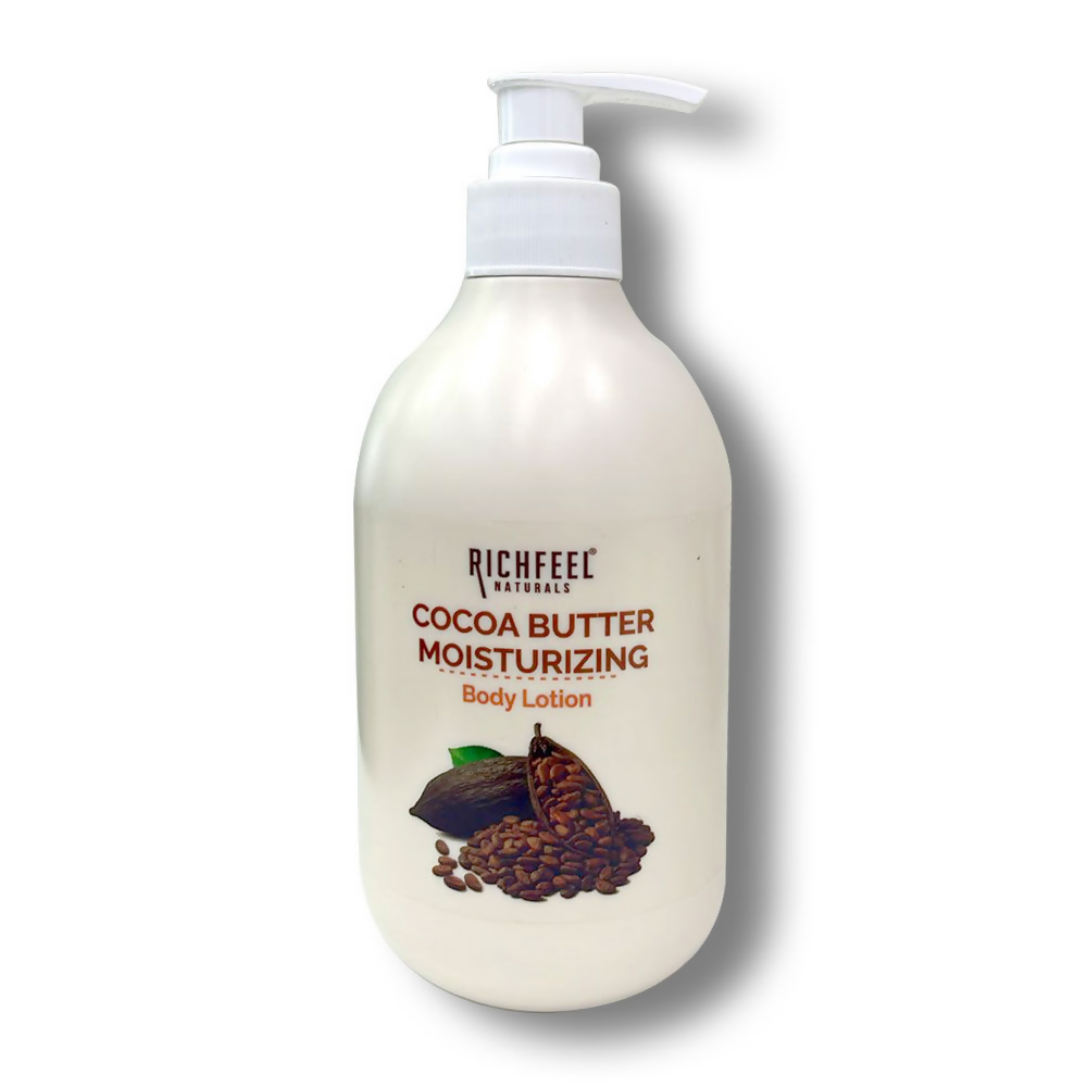 Richfeel Cocoa Butter Lotion - 48hr Moisturizing with 100% Cocoa & Shea Butter | Grocsy