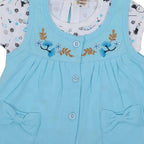 NammaBaby Baby Girl's A-Line Mini Frock Dress - Blue 114 | Grocsy