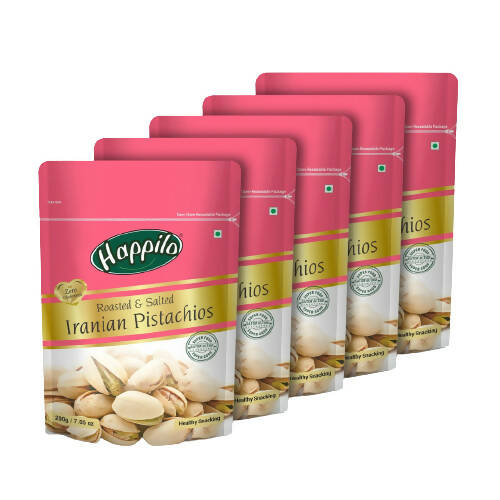 Happilo Premium Roasted & Salted Iranian Pistachios | Grocsy