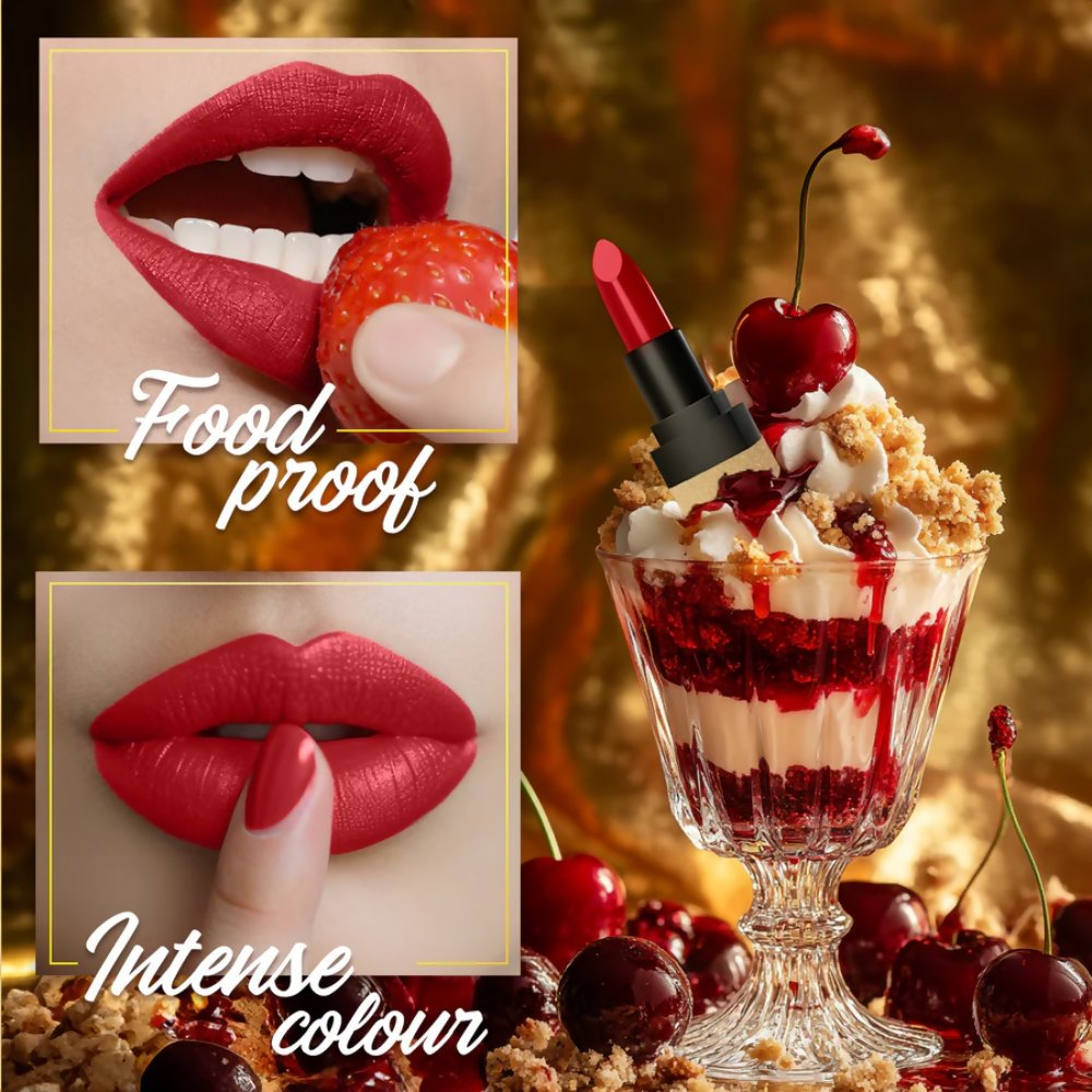 Faces Canada Comfy Matte Velvet Touch Lipstick - Cherry Pie 02 | Grocsy