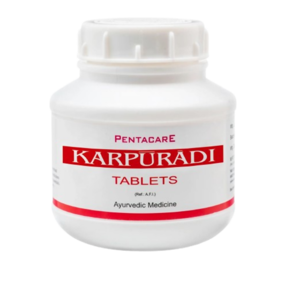 Pentacare Ayurveda Karpuradi Tablets | Grocsy