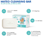 Mateo Baby Cleansing Bar With Vitamin E & Glycerin | Grocsy