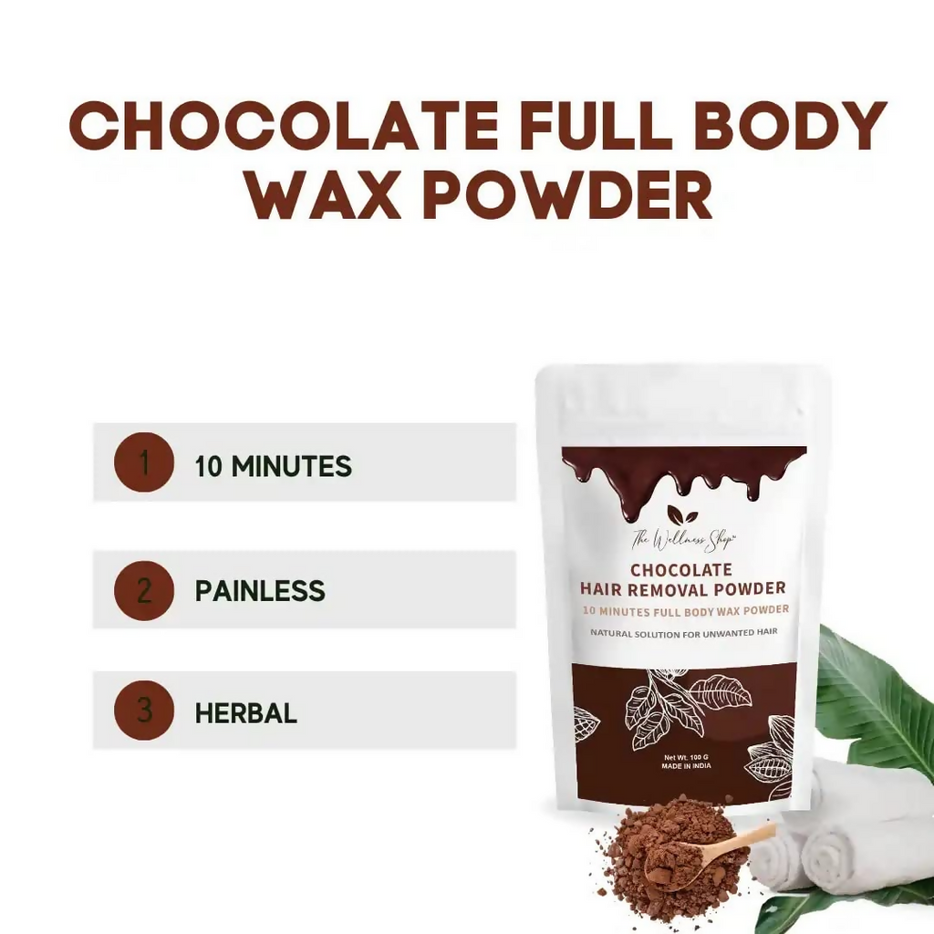 The Wellness Shop Chocolate Hair Removal Powder | Grocsy
