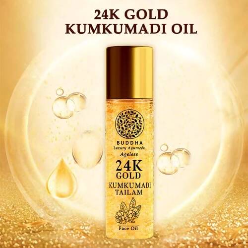 Buddha Natural 24k Gold Kumkumadi Oil | Grocsy