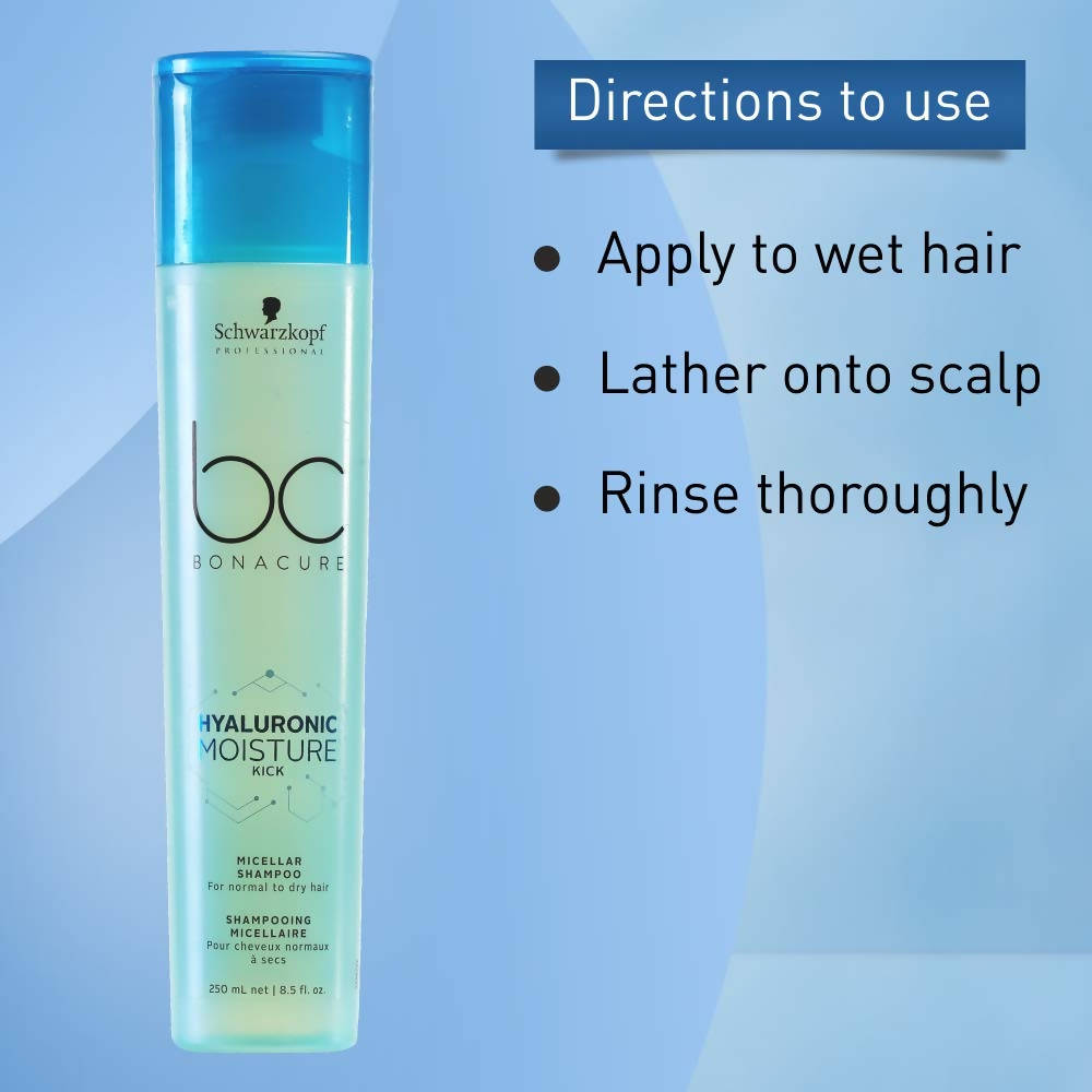 Schwarzkopf Professional BC Bonacure Hyaluronic Moisture Kick Micellar Shampoo | Grocsy
