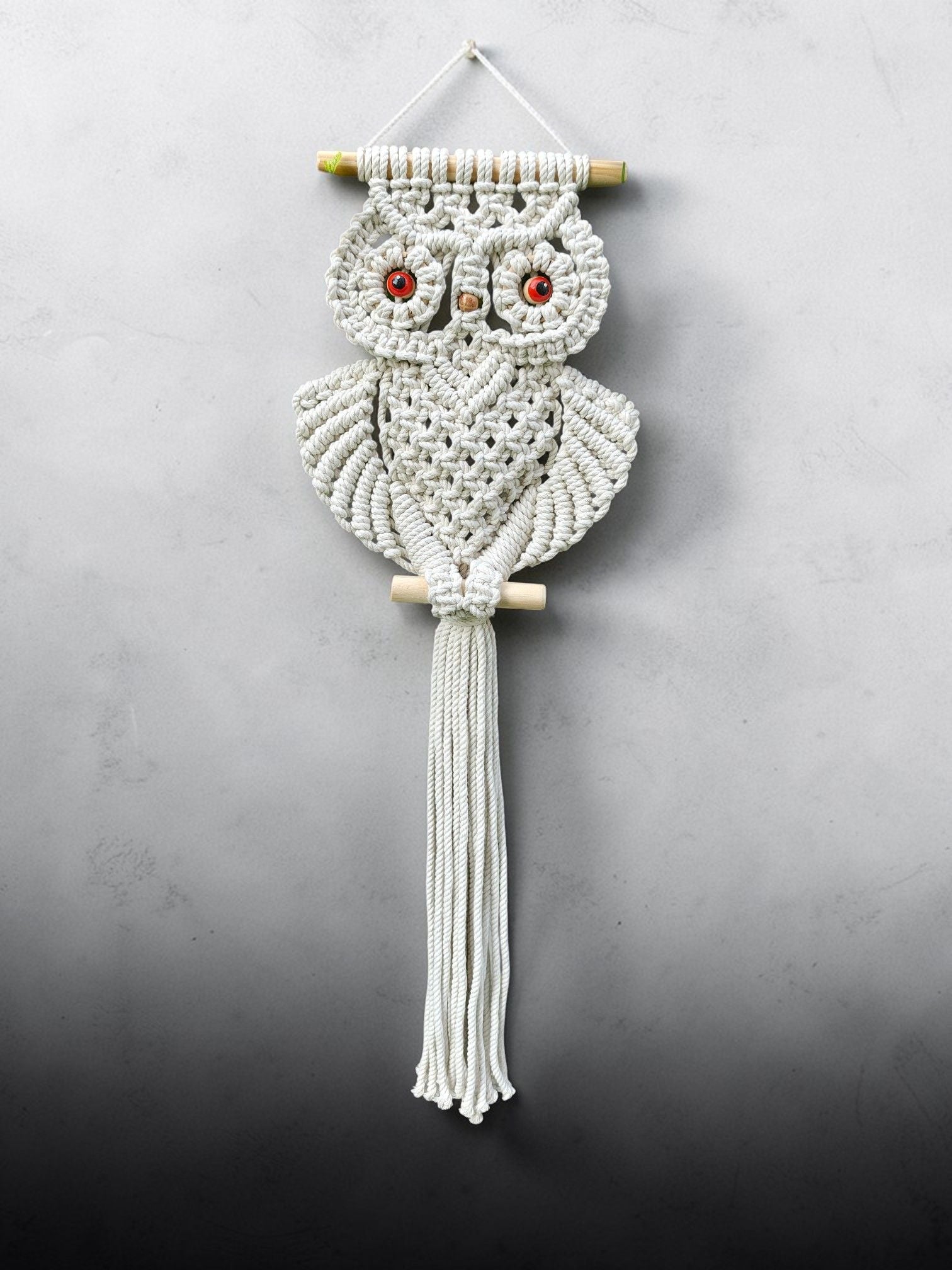 Sun Mun Decors Premium Macrame Owl | Grocsy