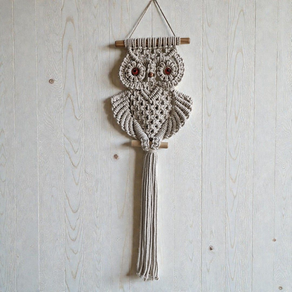 Sun Mun Decors Premium Macrame Owl | Grocsy