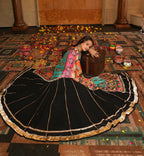 AI Fashion Black Georgette Designer Navratri Wear Lehenga Choli Collection | Grocsy