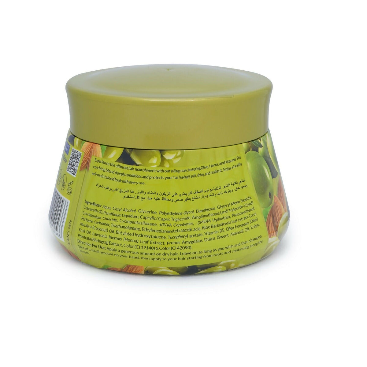 VI-JOHN Naturale Olive, Heena & Almond Styling Hair Cream Strength & Shine | Grocsy