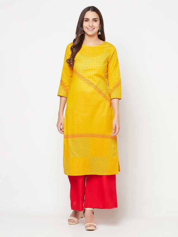 Aniyah Rayon Flared Slip-On Red Palazzo | Grocsy